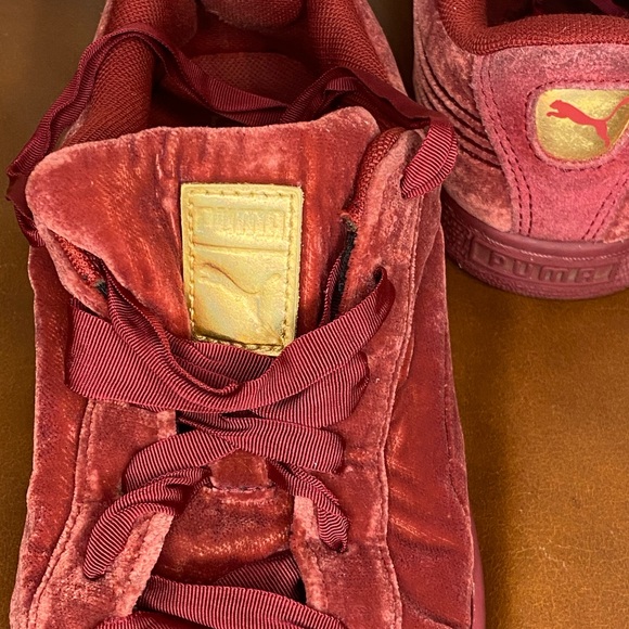 Puma Suede Low Top Sneakers Ribbon Shoelaces Size 6 - Picture 5 of 6